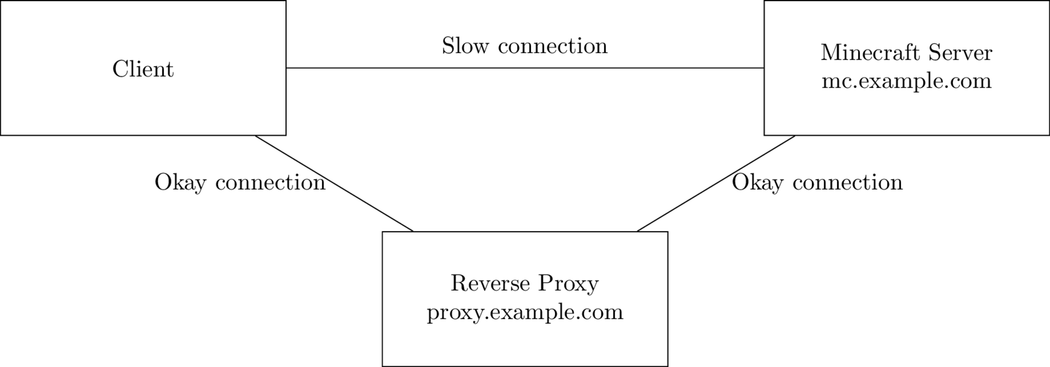 Reverse proxy can improve connection.